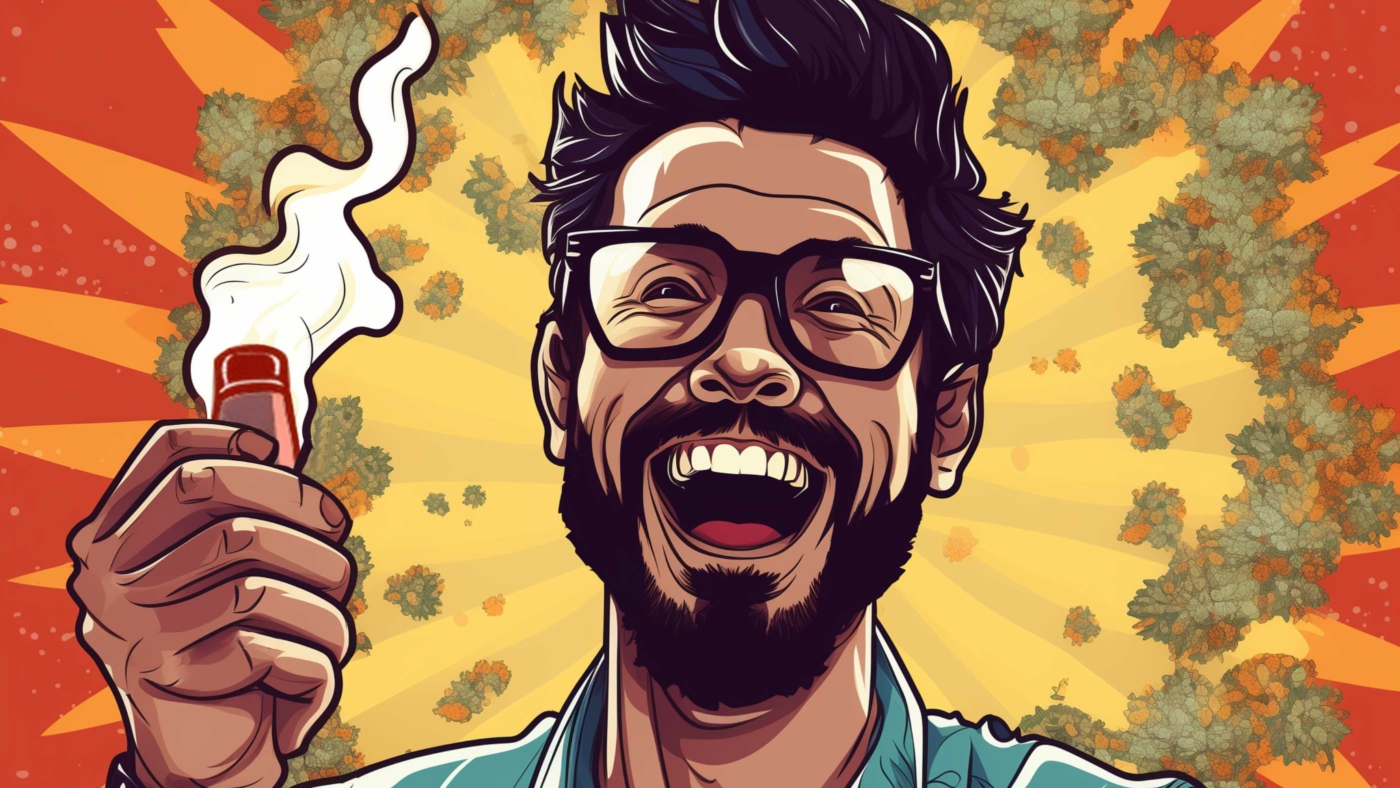 Indacloud. A Happy Man Very Excited To Be Holding A Bluntspliff Adb850B3 A5A7 4044 806E 4438Fcbdff52