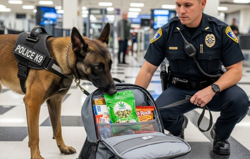 can drug dogs smell edibles