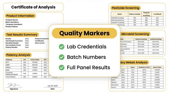 Thca Quality Markers
