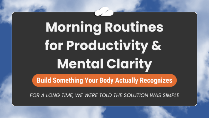 feature image of Morning routines for productivity & mental clearity
