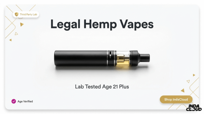 Indacloud Legal Hemp Vapes Lab Tested