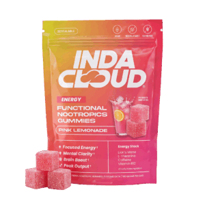 Pink Lemonade Focus + Energy Non-Thc Gummies 20 Count